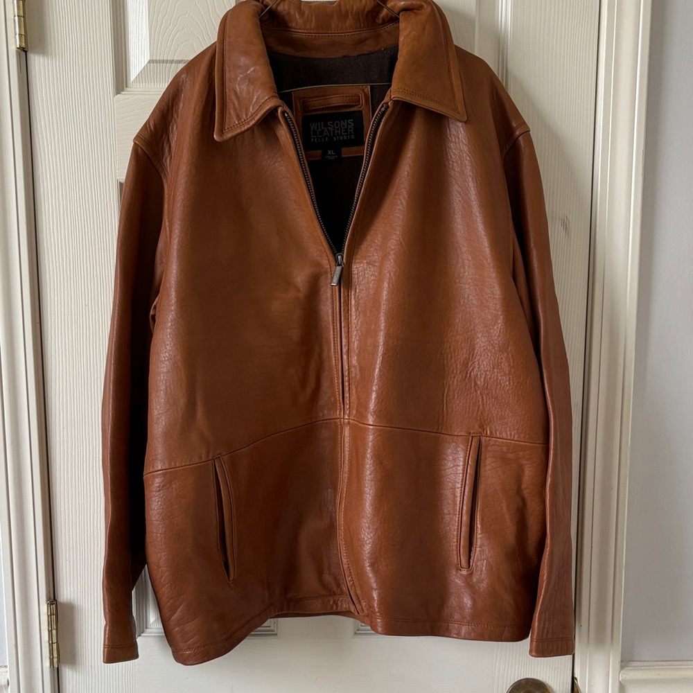 Wilsons Leather Men's Tan Lightweight Jacket